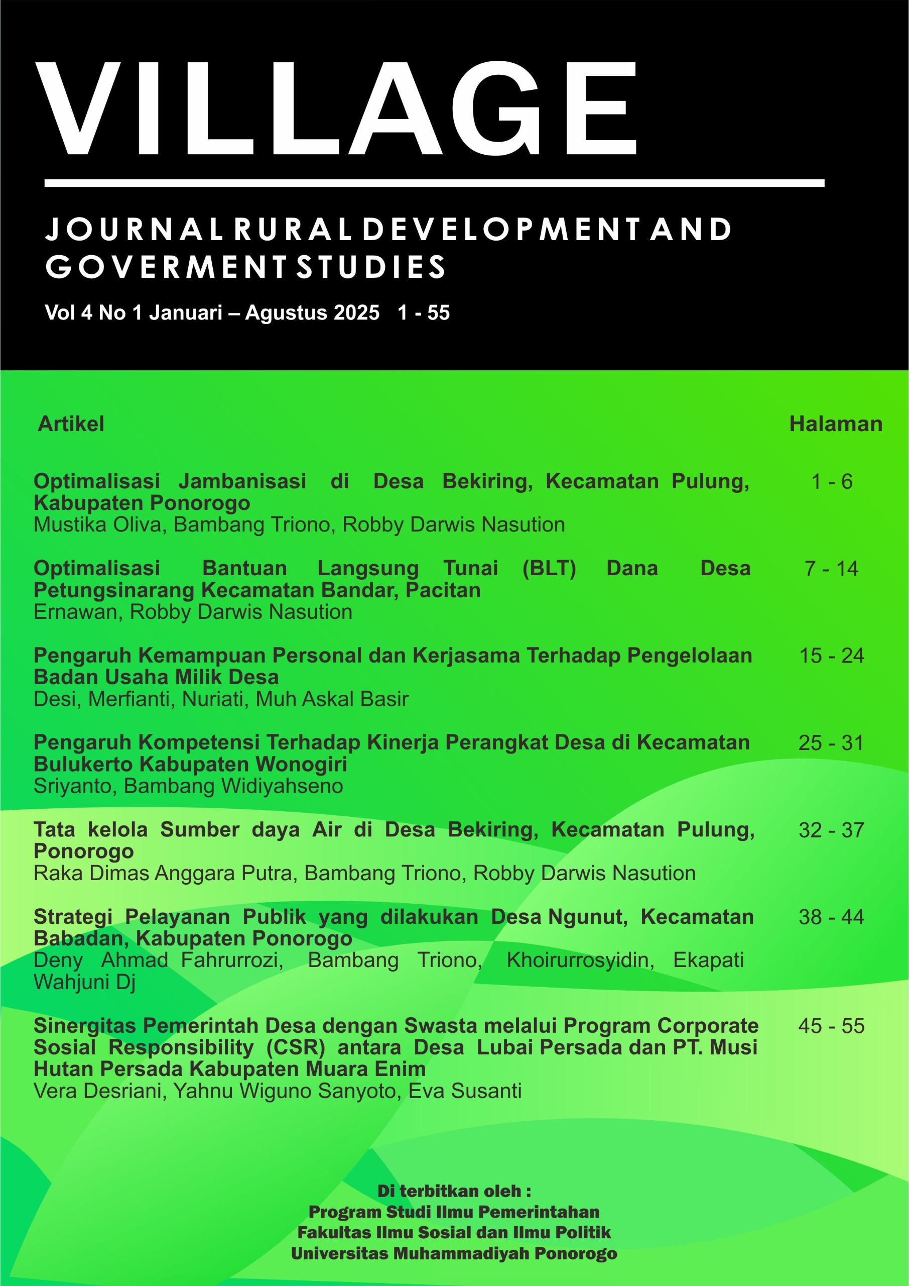 					View Vol. 4 No. 1 (2025): Januari - Agustus
				